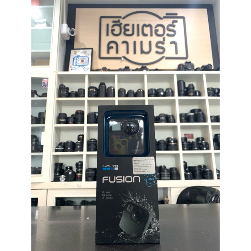 GOPRO FUSION 360 📌อุปกรณ์ มีตามในรูป 📌อดีต0  📸18 Mp 🎥5.2k30. 💧16FT(5m)