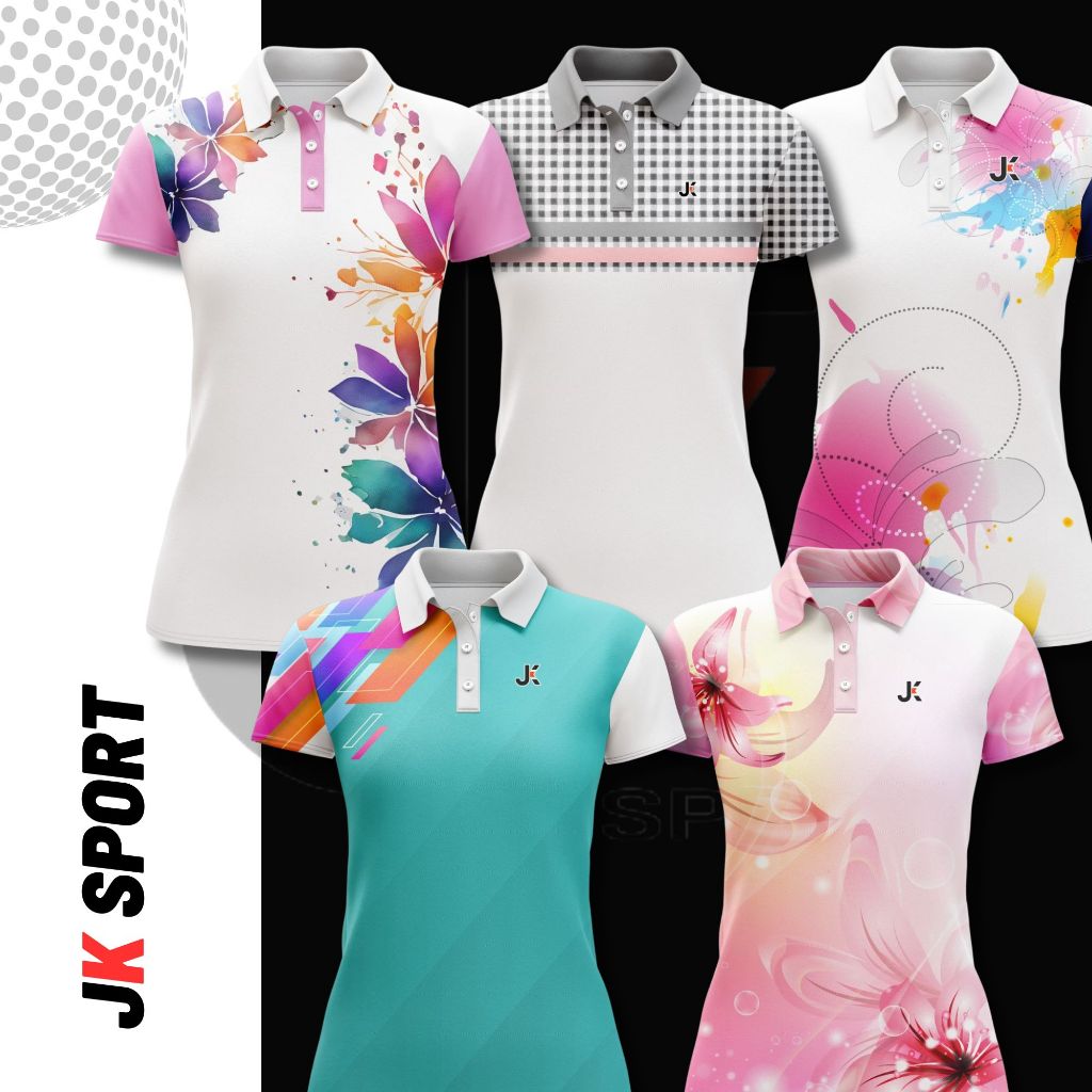 JK SPORT POLO GOLF (WOMEN'S) เสื้อคอปก เสื้อพิมพ์ลาย เสื้อแฟชั่น 2024_01