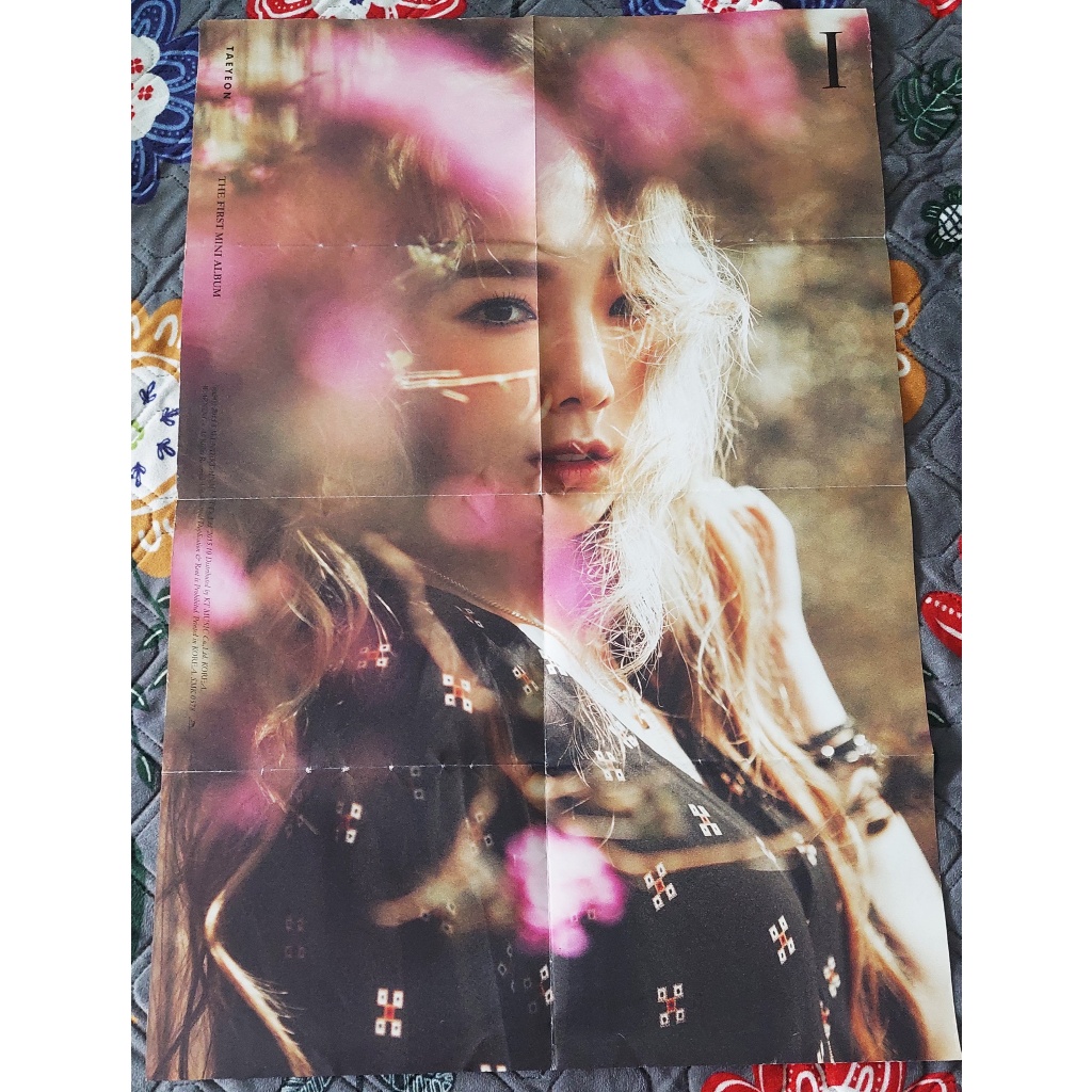 โปสเตอร์ พับ ของแท้ จาก CD อัลบั้ม TAEYEON Girls' Generation - I Solo Album ของแท้ พร้อมส่ง Kpop Pos