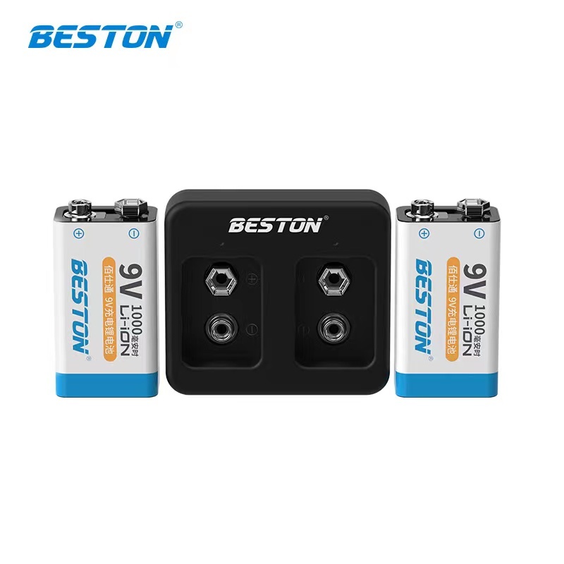（ของแท้ 100%）ถ่านชาร์จ 84VN-10 BESTON 9V 1000 mAh Li-ion Rechargeable Battery 1 ก้อน