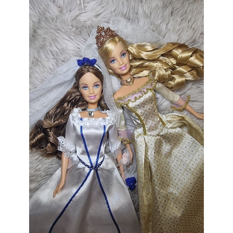 barbie princess and the pauper Anneliese Erika in wedding dresses