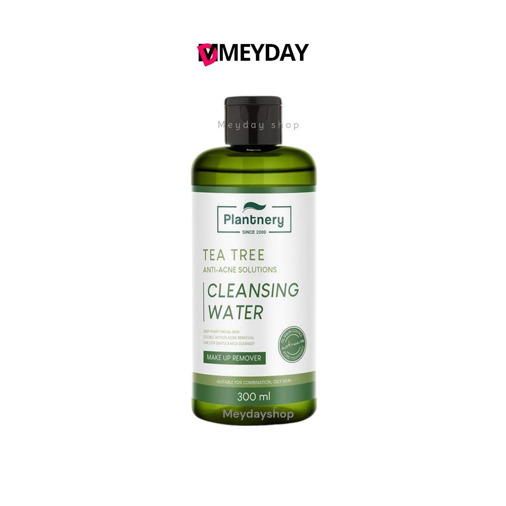 คลีนซิ่ง ทีทรี แพลนท์เนอรี่ Plantnery Tea Tree First Cleansing Water เช็ดทำความสะอาดเครื่องสำอาง สำหรับผิวเป็นสิว 300 มล