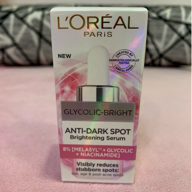[ สูตรใหม่ 8% ] ลอรีอัล ปารีส ไกลโคลิค-ไบรท์ เมลาซิล เซรั่ม 15 ml.