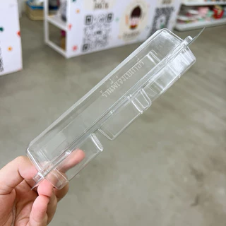FF10 FF-10 FF 10 กล่องขนม 3 ช่อง กล่องใสใส่ขนม 3 ช่อง กล่องบราวนี่ 3 ชิ้น (แพ๊ค50ใบ) ฝาพับ ล๊อคแน่น ใสแจ๋ว ใส่ขนมสวย