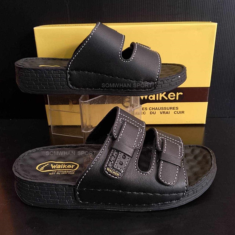 Walker รองเท้าแตะ ผู้ชาย Classic Leather Sandals หนังแท้ รูปที่ 3