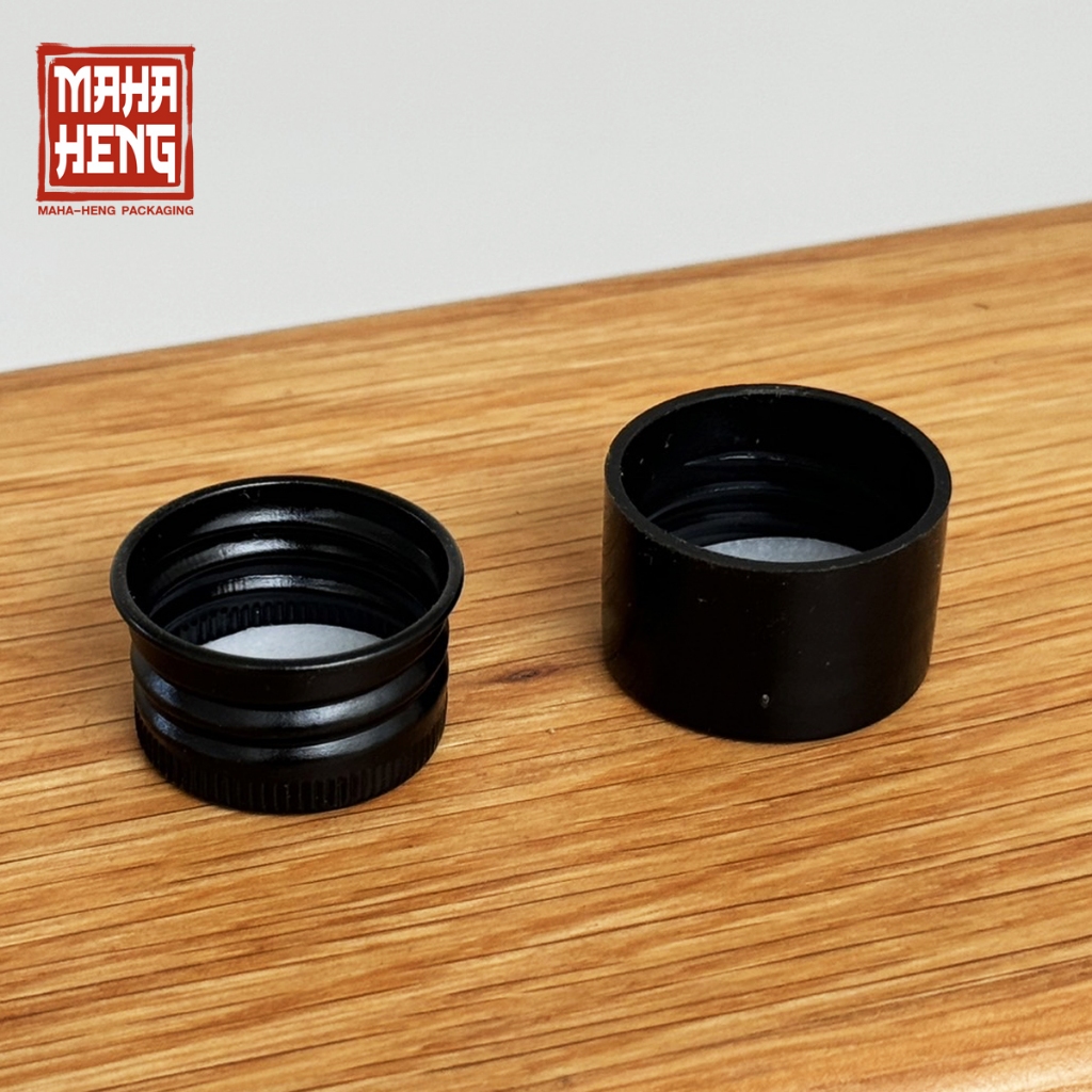 ฝาปิดขวด คอ 24mm และ 28mm อลูมิเนียมและพลาสติก แพ็คละ 5 ชิ้น มหาเฮงบรรจุภัณฑ์