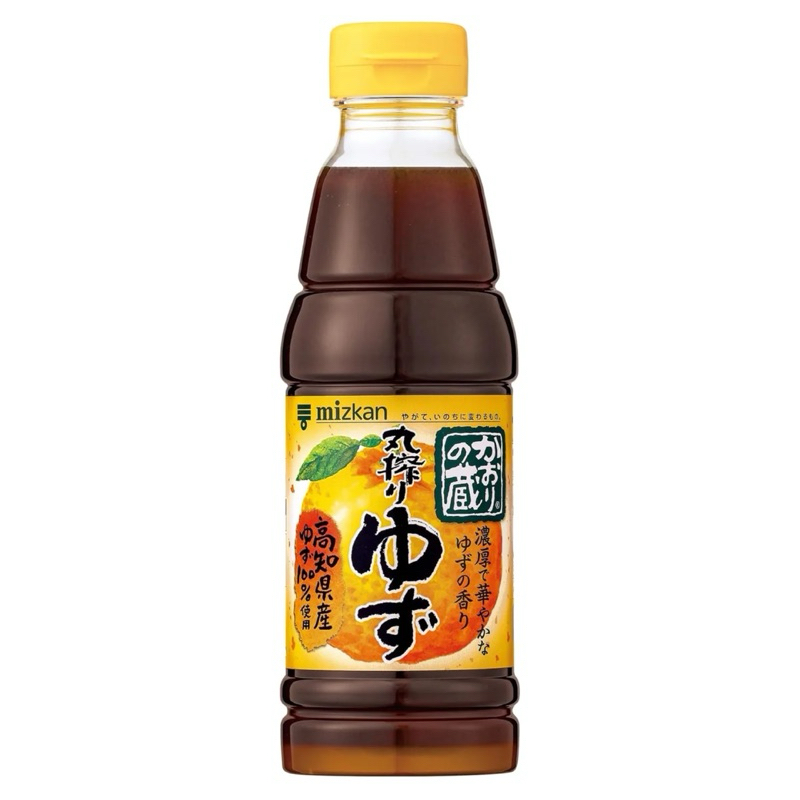 Mizkan Kaori no Kura Maru Squeezed rich Yuzu Ponzu 360ml. ยูซุปอนสึ ปอนซึซอส พอนซึ ผสมส้มยูสุ ซอสเปร