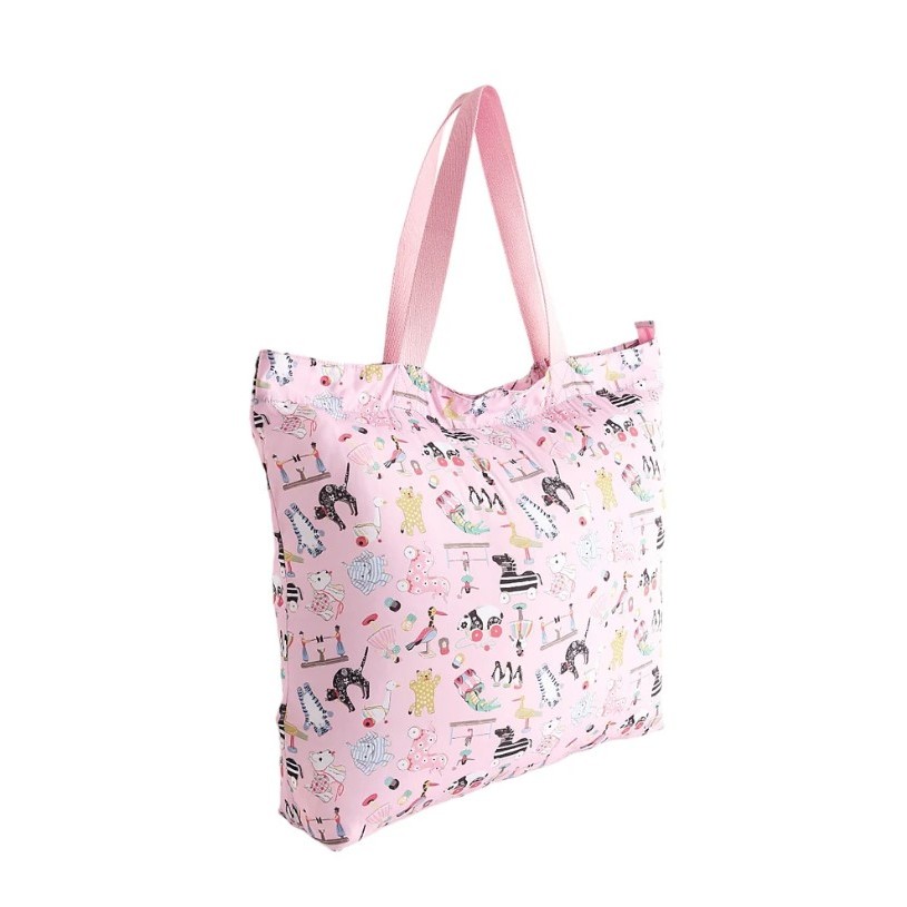 Cath Kidston Female Large Foldaway Tote Toys Alive Pink