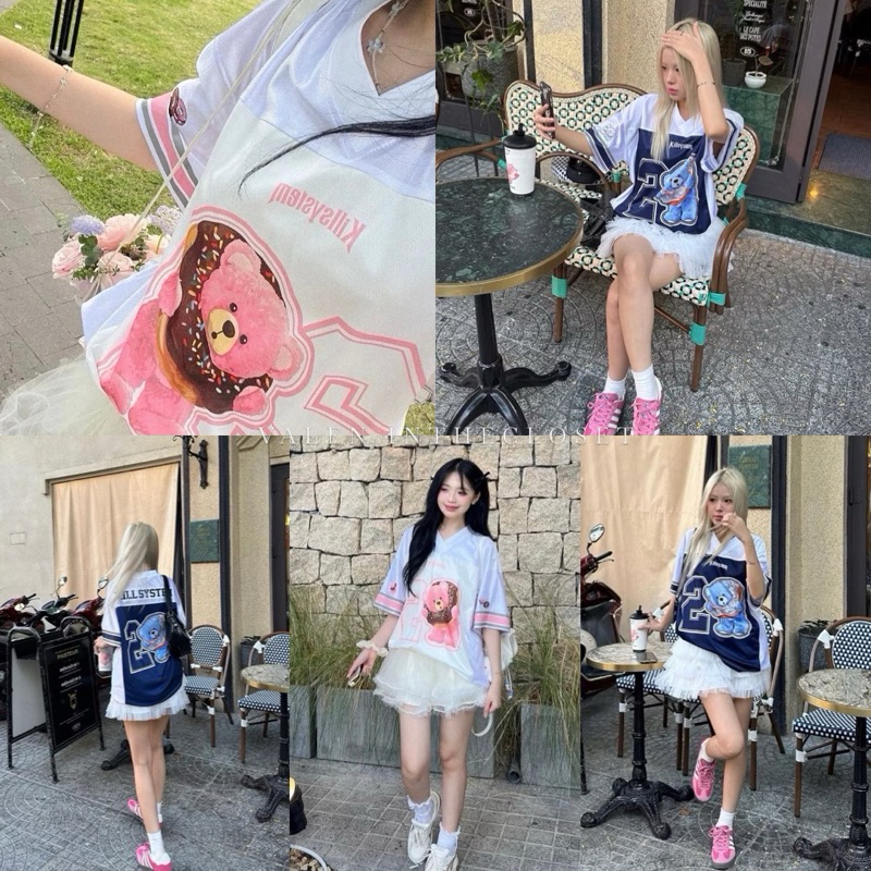 Kill System Oversize เสื้อบอลโอเวอร์ไซส์สไตล์เกาหลี งานคือเลิศเกิน