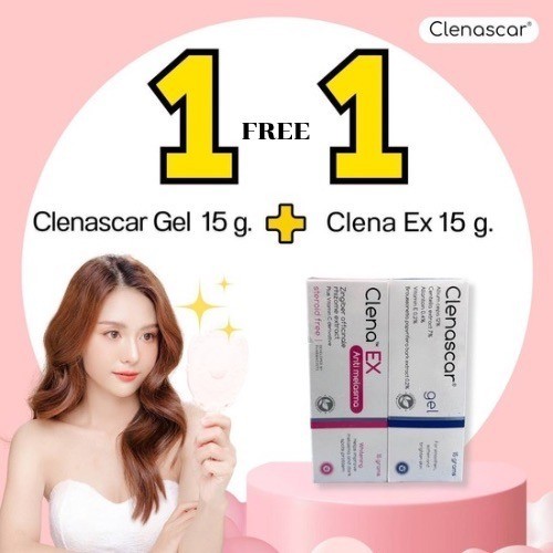 แพ็คคู่ 1 แถม 1 Clena EX Anti Melasma 15 grams คลีน่า เอ็กซ์ ลด เลือนฝ้า 15 กรัม