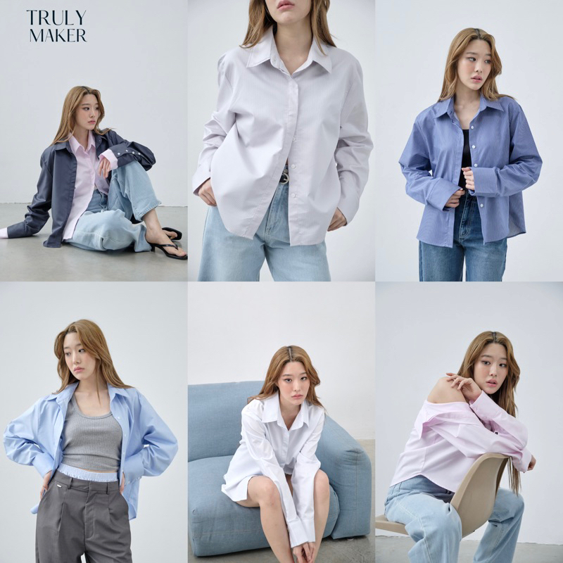 Trulymaker - Urban shirt เสื้อเชิ้ตผ้า cotton usa เนื้อหนานุ่ม
