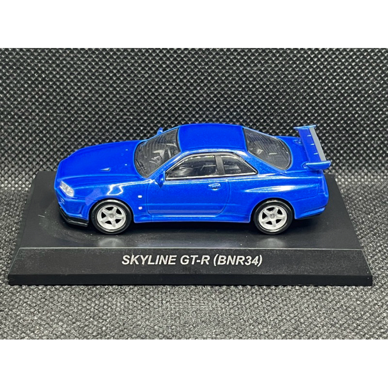 Nissan Skyline GTR R34 Blue 1/64 Kyosho