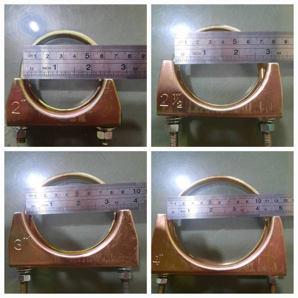 เข็มขัดรัดสายดูด ยูแคล้ม ยูแคมป์ เข็มขัดรัดสายยาง ยูโบลท์ ตัวยู ขนาด 2 นิ้ว - 4 นิ้ว อย่างหนา - รูปที่ 2