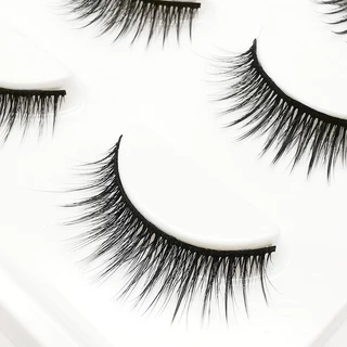 【5D】ขนตาปลอม ขนตาปลอมธรรมชาติ 3คู่ ขนตา ขนมิงค์ แบบธรรมชาติ Eyelashes ผู้ขายชาวไทย