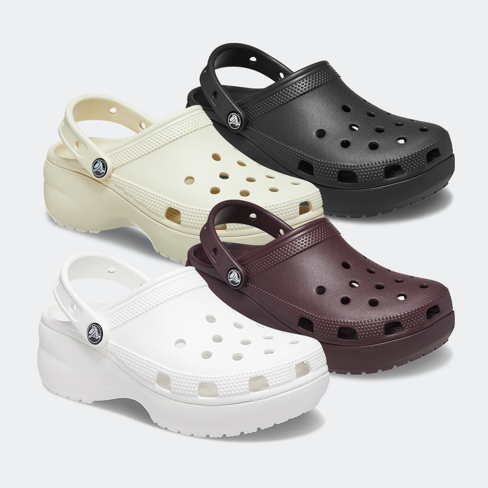 CROCS รองเท้าแตะ ผู้ใหญ่ รุ่น W CS PLATFORM CLOG BLK /206750(2Y2,6WD,001)