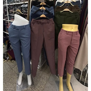 งานกางเกง.....สวยๆ​  . 3 ส่วนผ้าสโน  ผ้าโรเชฟ