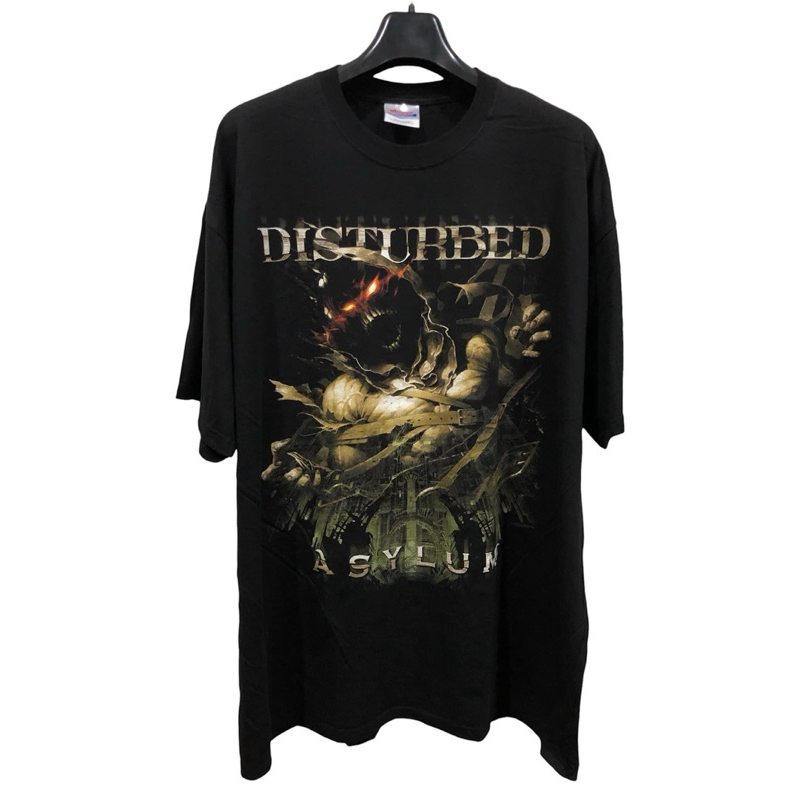 [จัดส่งฟรี!!!] เสื้อวงดนตรี Disturbed Asylum Usa Tour ปี 2010 Size 2XL สินค้าลิขสิทธิ์แท้ 100%