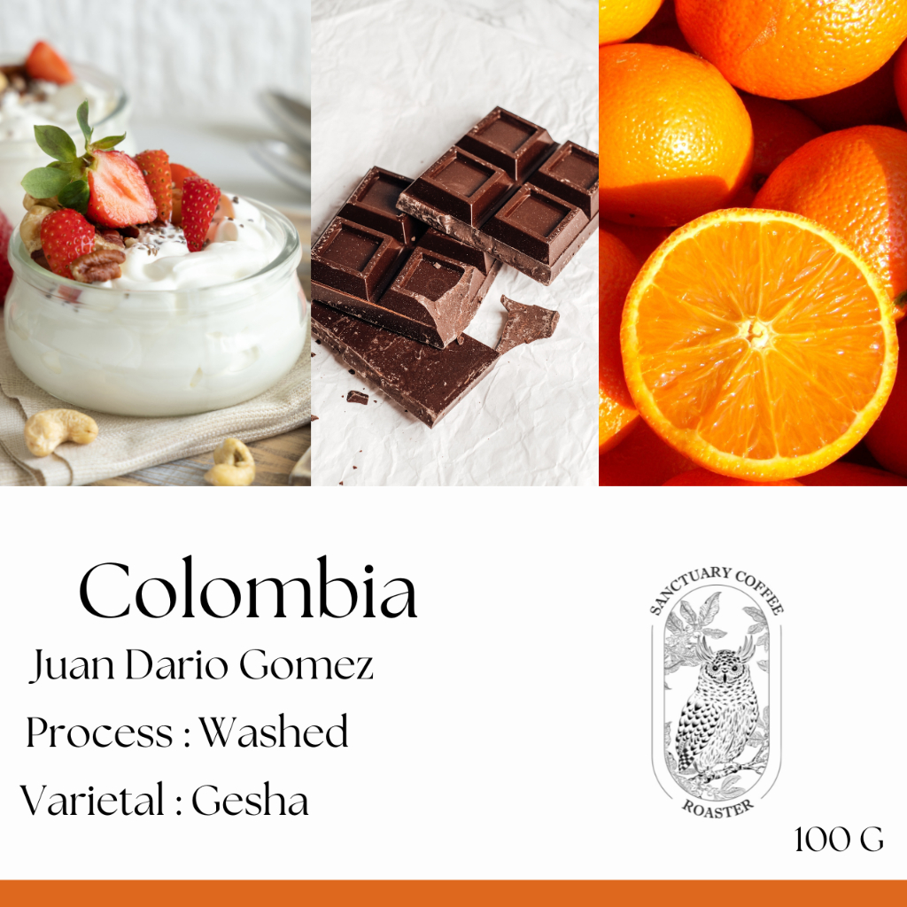 เมล็ดกาแฟ Colombia Juan Dario Gomez Gesha