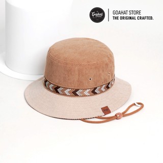 G112 Ceramel หมวกบักเก็ต ผ้าลูกฟูก งาน Handmade จาก GOAHAT เ…