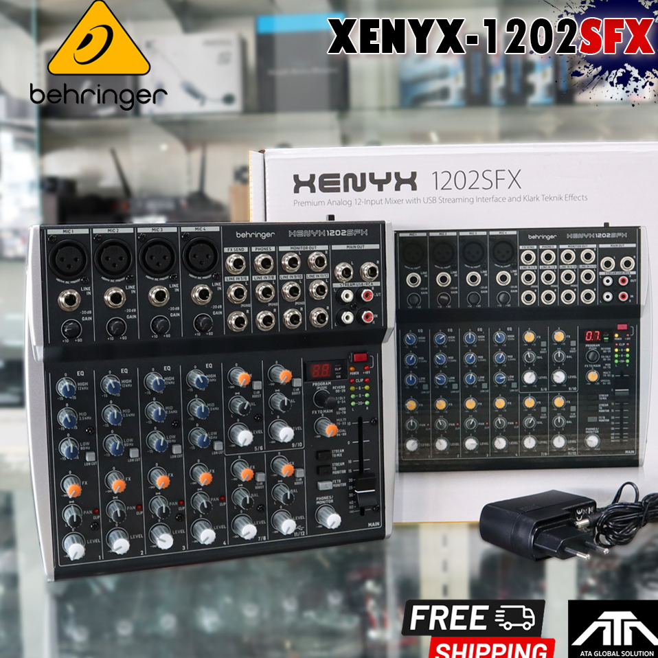 BEHRINGER XENYX-1202SFX  มิกเซอร์ XENYX1202SFX มิกเซอร์