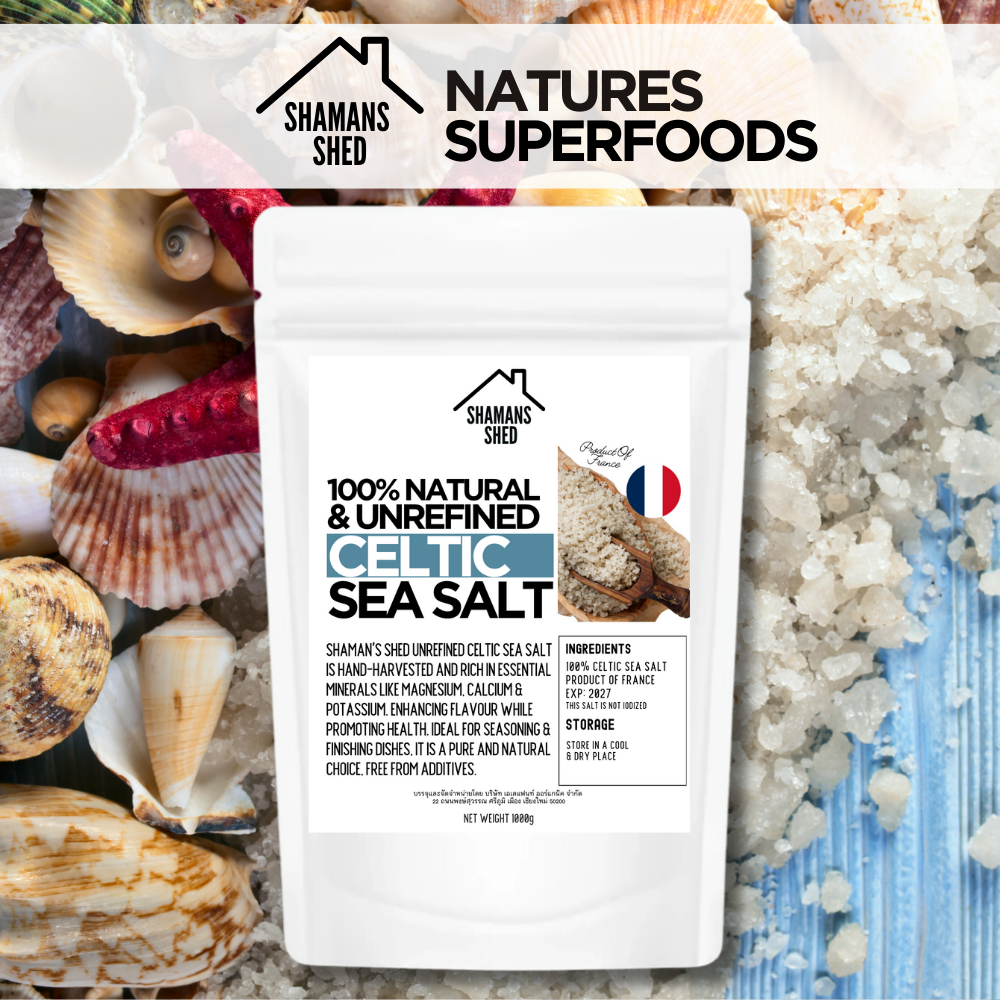 Celtic Sea Salt (1kg) - เกลือทะเลเซลติก. – Authentic Unrefined Sea Salt Rich in Minerals - French