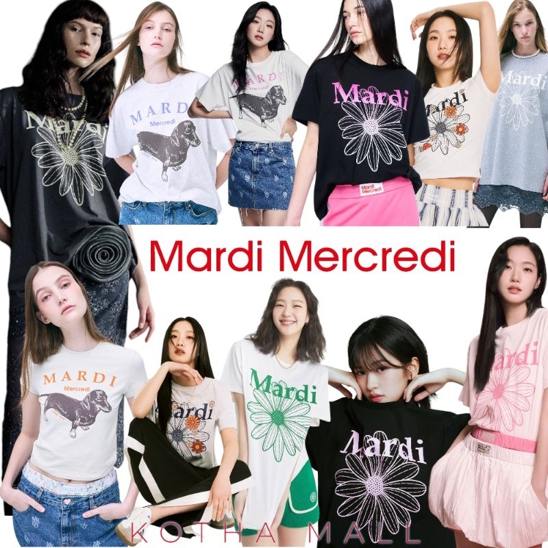 *พร้อมส่ง*เสื้อยืด Mardi Mercredi T-shirt ของแท้นำเข้าจากเกาหลี