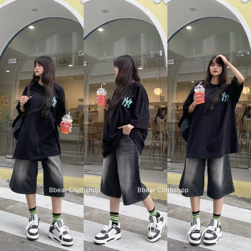 🖤Suwon Jeans🖤 กางเกงยีนส์ขาสั้นคลุมเข่า