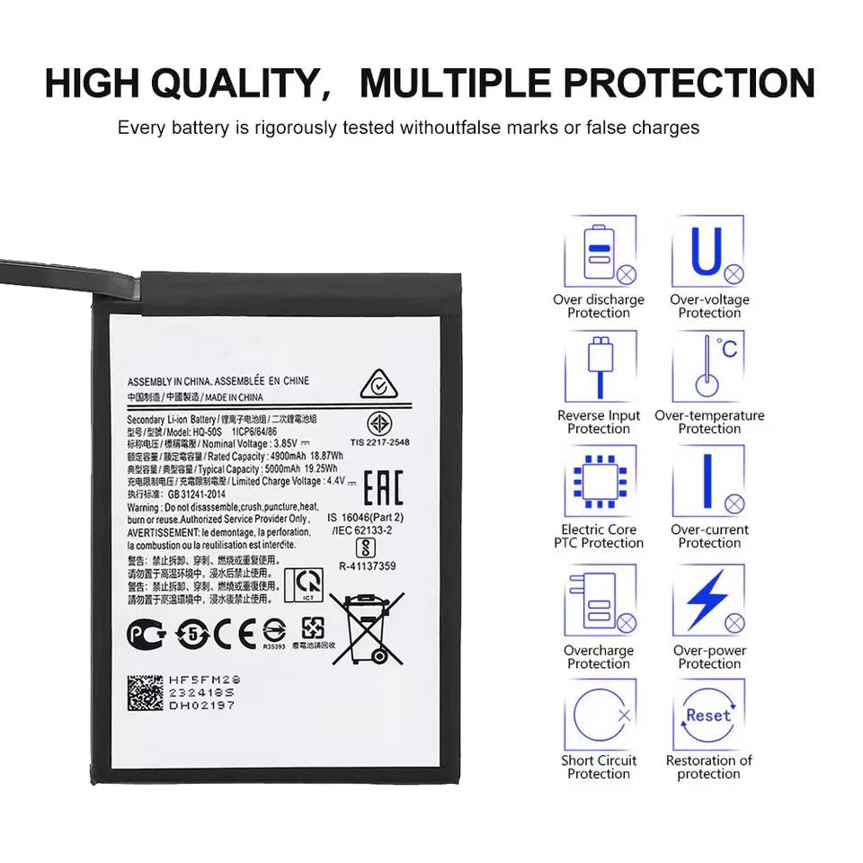 แบต SM-A02S/A03S/A03/A22 5G/A14 แบตA02S/A03S/A03/A22 5G/A14 แบตเตอรี่ A02S แบตแท้ คุณภาพดี ประกัน6 เ