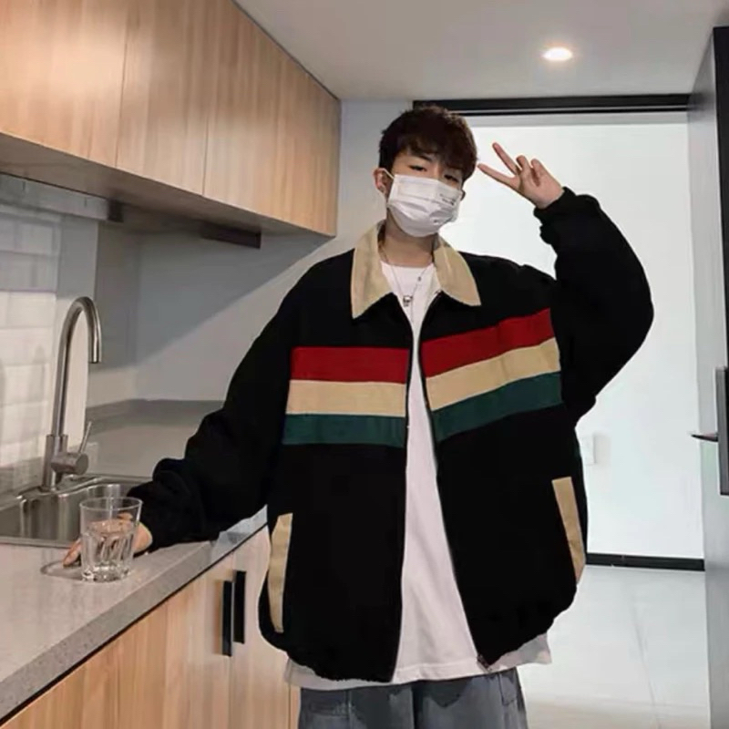 เสื้อแจ็คเก็ตผู้ชาย ผ้าลูกฟูก มีซับใน รหัส A23