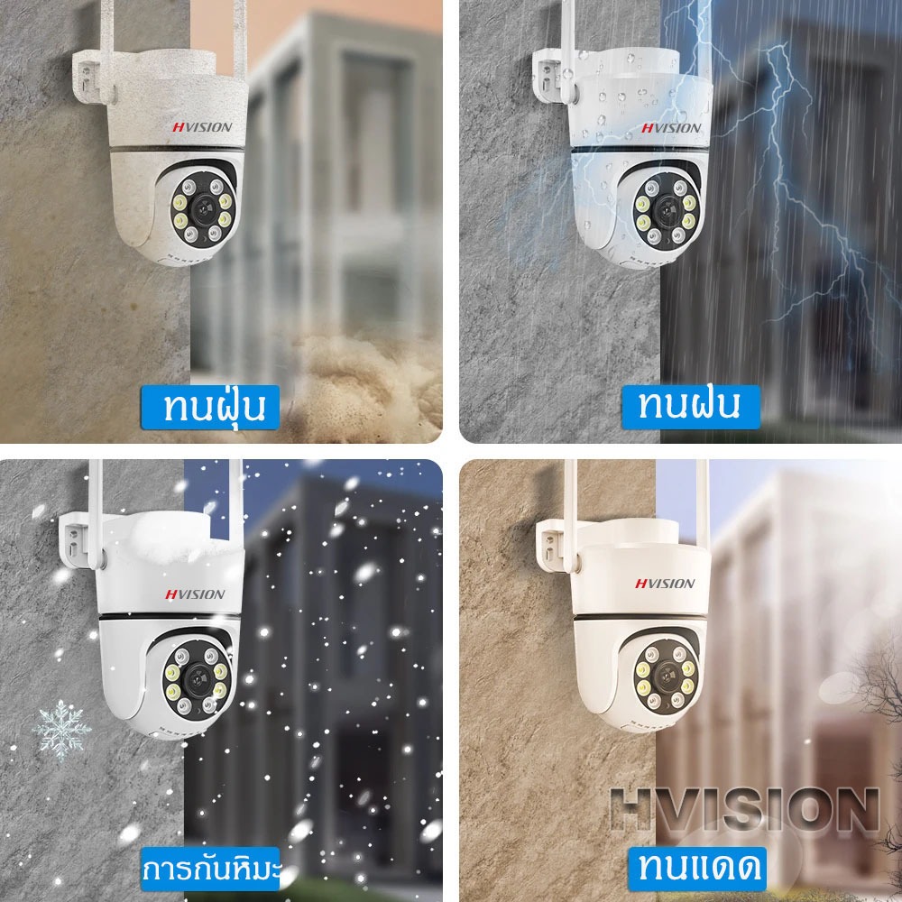 8MP กล้องวงจรปิดไร้สาย กล้องวงจรปิดกันน้ำ หมุนได้คมชัด WIFI ip camera เชื่อมต่อไวไฟควบคมดูผ่านมือถือ
