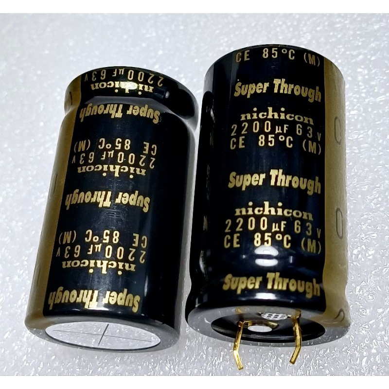 Nichicon KG Super Through 2200uf 63v Capacitor ตัวเก็บประจุ คาปาซิเตอร์