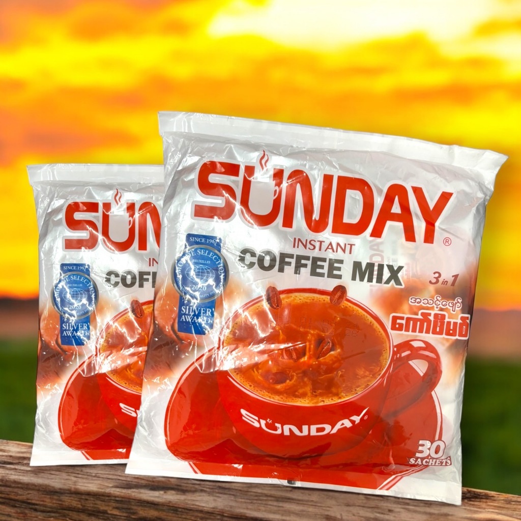 ☕SUNDAY Coffee 3ni1☕ ‼ของแท้‼กาแฟ ซันเดย์ ห่อเงิน กาแฟเข้มข้น หอม กลมกล่อม (แพ็ค 30 ซอง)
