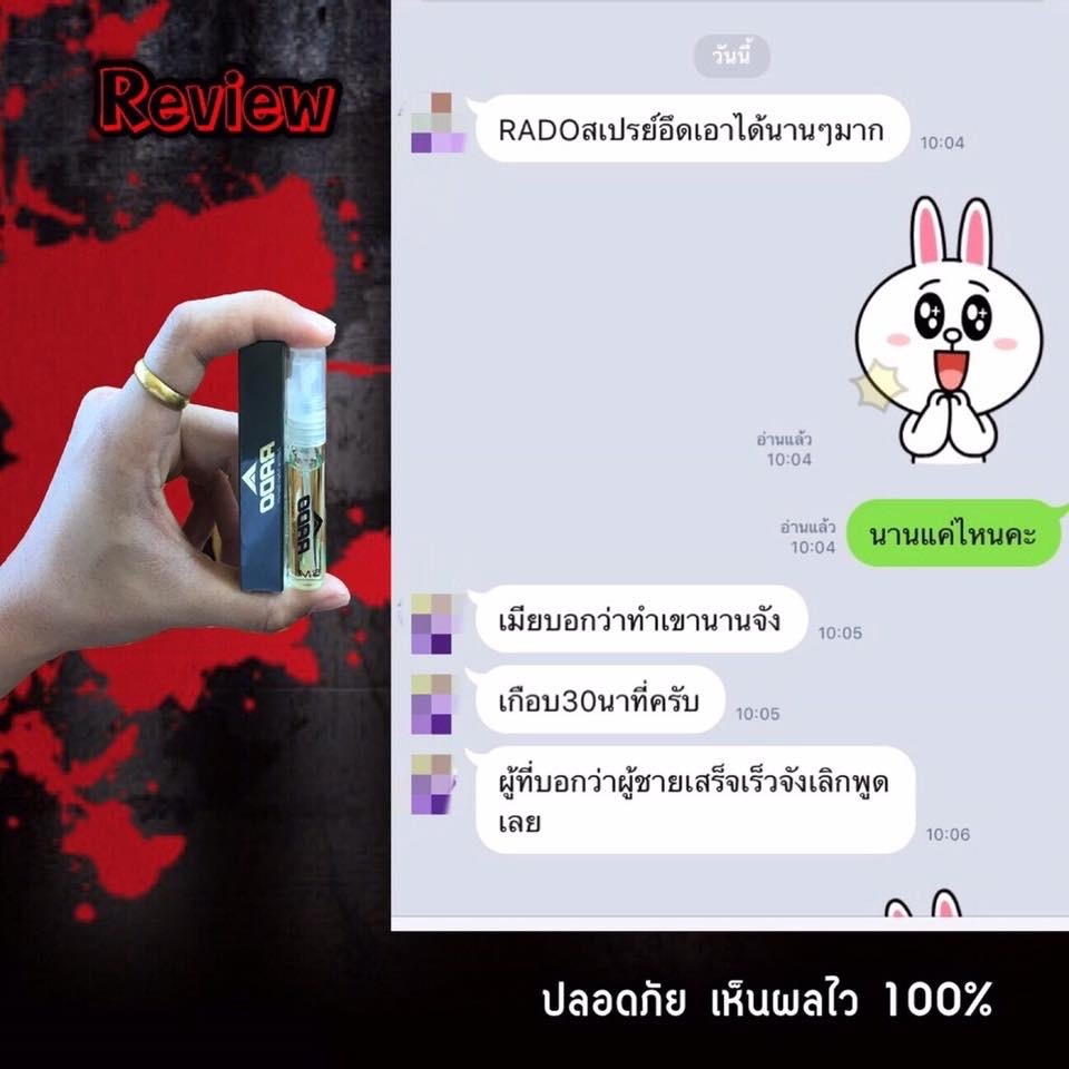 ชะลอการหลั่งได้นาน 2-3 เท่า สเปรย์ RADO ผลิตภัณฑ์ดูแลท่านชาย - 2