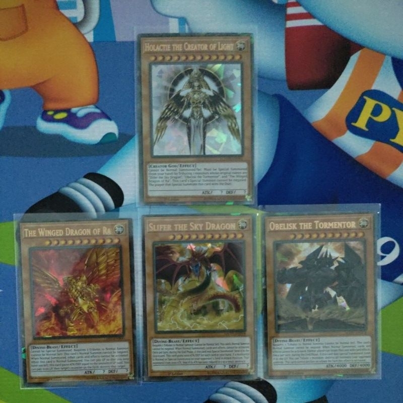 Yu-Gi-Oh การ์ดฟอยเรืองแสง สามเทพมายาและร่างรวมของสามเทพมายา งานจีนเกรดA น่าสะสมมาก เก็บโค้ด Shoppeeว