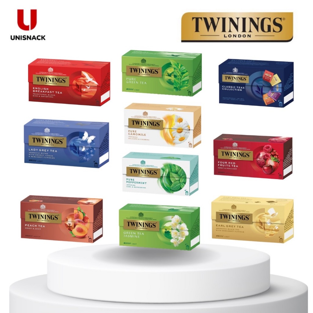 ทไวนิงส์ เครื่องดื่ม Twinings Tea ชาซองทไวนิ่ง  มี 15 รสชาติให้เลือก