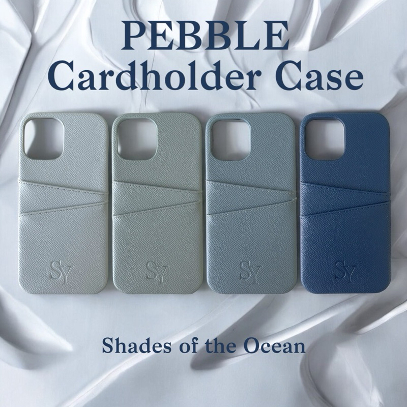 SAYA - Pebble Cardholder Case (Shades of the Ocean)
