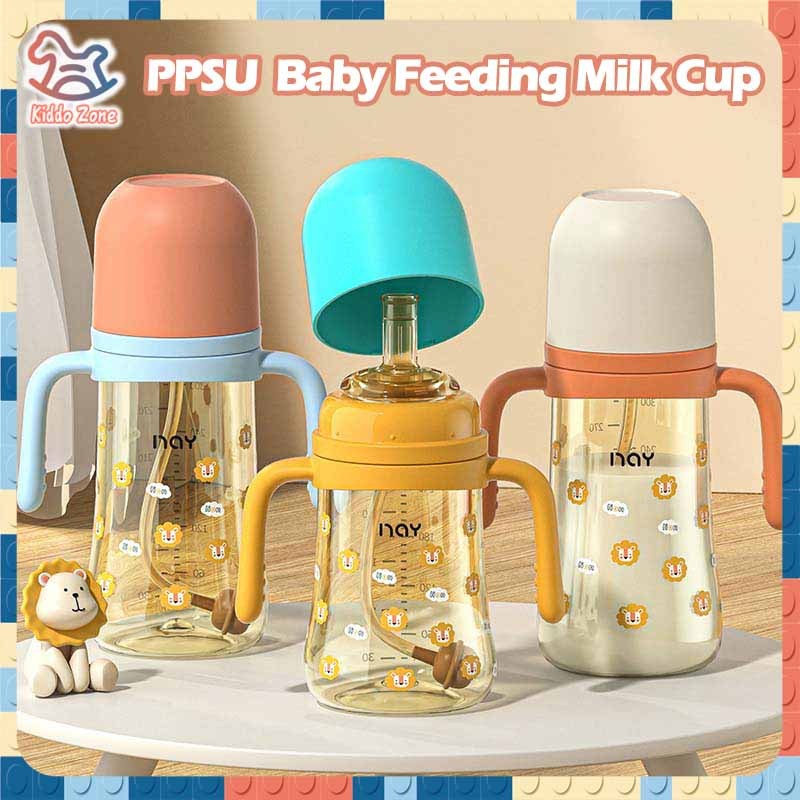 ⭐จัดส่งทันที ⭐  PPSUขวดนมคอกว้าง ขวดนมป้องกันท้องอืด ปราศจาก BPA ขวดนมอเนกประสงค์