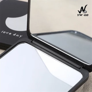 กระจกแต่งหน้า ทรงสี่เหลี่ยม ขนาดเล็ก แบบพกพา กระจกพับ (พร้อมส่งค่ะ) G2820