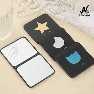กระจกแต่งหน้า ทรงสี่เหลี่ยม ขนาดเล็ก แบบพกพา กระจกพับ (พร้อมส่งค่ะ) G2820