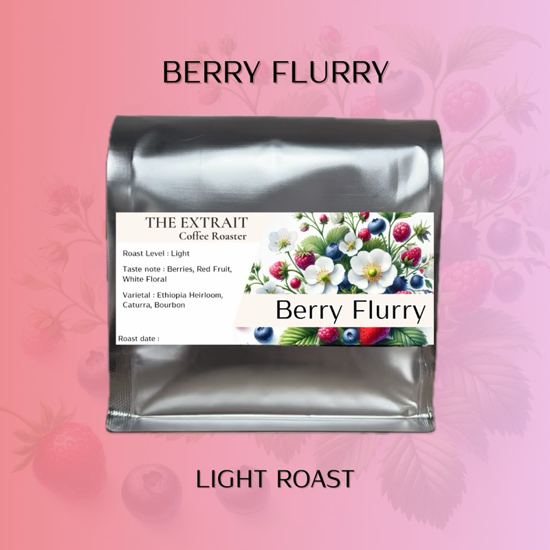 The Extrait เมล็ดกาแฟ Berry Flurry Blend คั่วอ่อน
