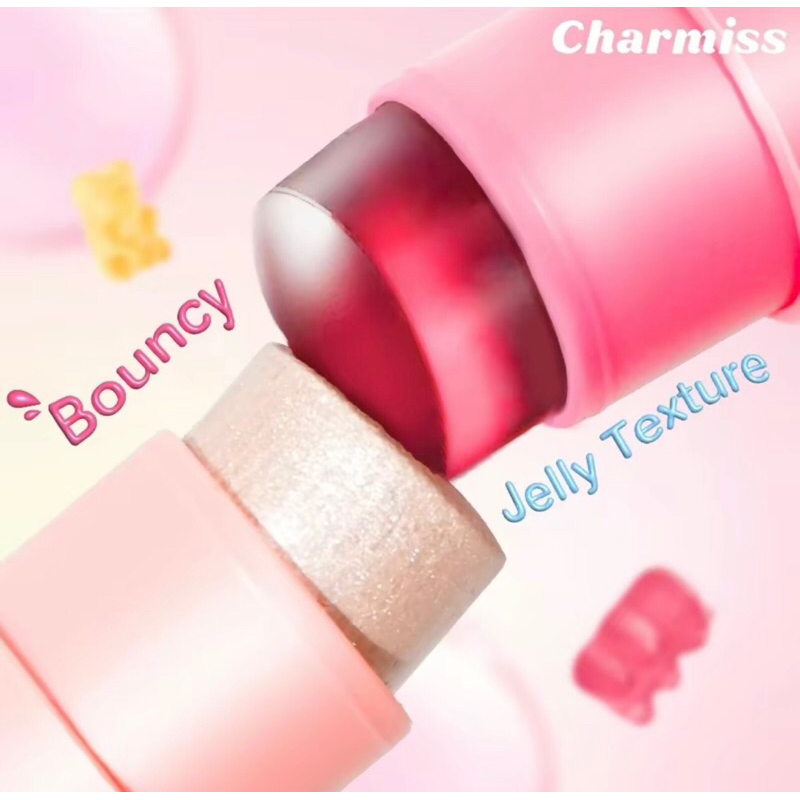 Charmiss Jelly Joy Water Tint Blush Stick  ชาร์มิส เจลลี่จอย วอเตอร์ทิ้นท์ บลัชสติ๊ก บลัชเจล เนื้อเจลลี่ ขนาด 5.5 กรัม - รูปที่ 2