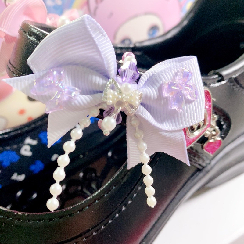 ｡✿*ﾟ Shoe strap ･✿.｡ สายรัดรองเท้า cute princess bow V.2 | Chanis Store