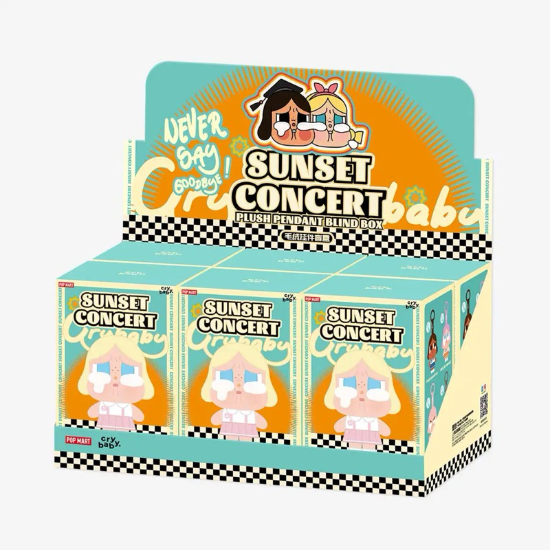 พร้อมส่งจากไทย CRYBABY Sunset Concert Series-Plush Pendant Blind Box แบบจุ่ม