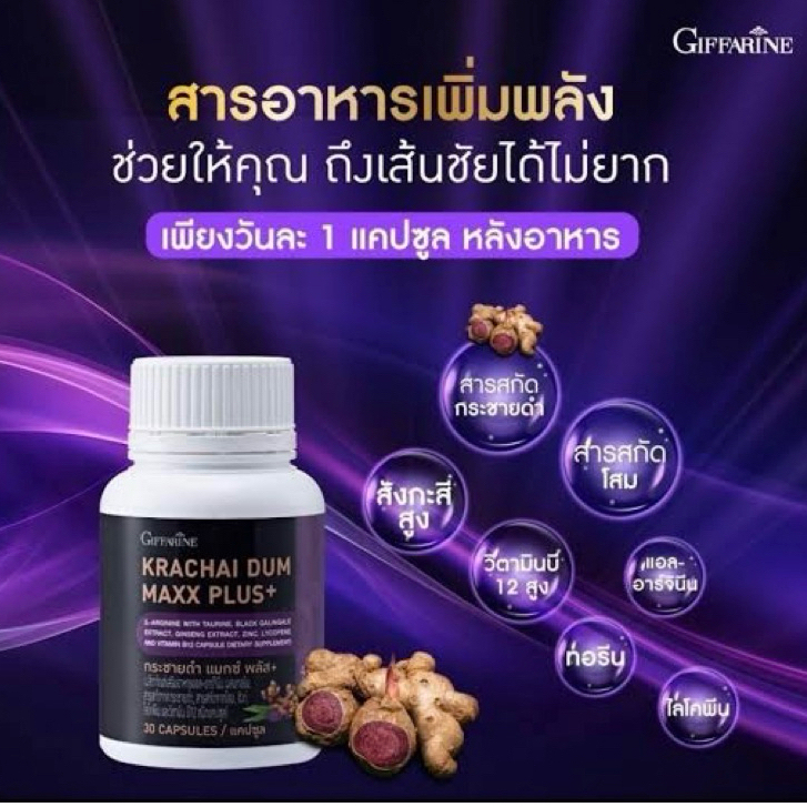 กระชายดำ แมกซ์ พลัส+เสริมทัพด้วยสารสกัดโสม ไลโคพีน