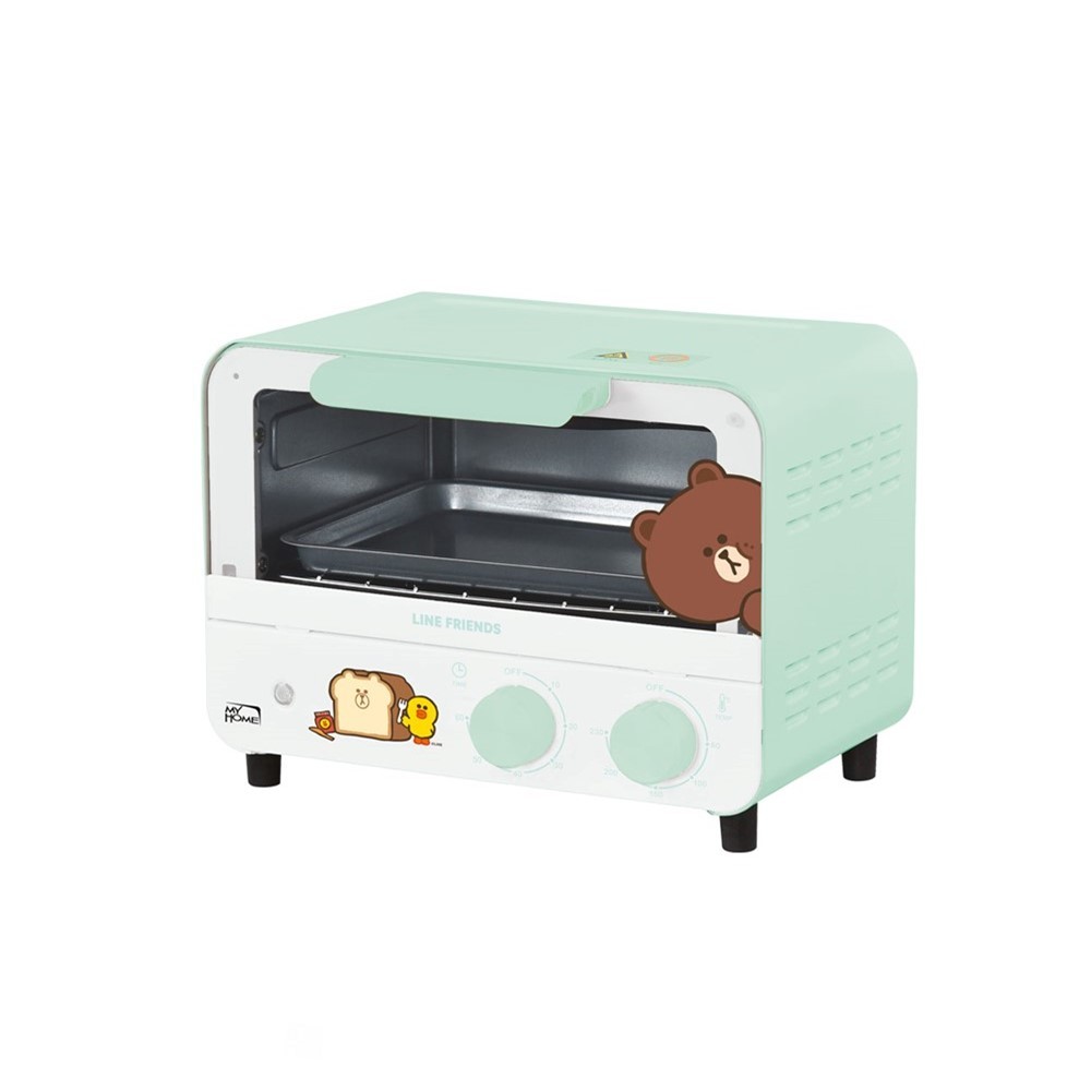 MY HOME เตาอบไฟฟ้า LINE FRIENDS ความจุ 9 ลิตร รุ่น OV1800 กำลังไฟ 800W มี 2 สีให้เลือก ชมพู,เขียว