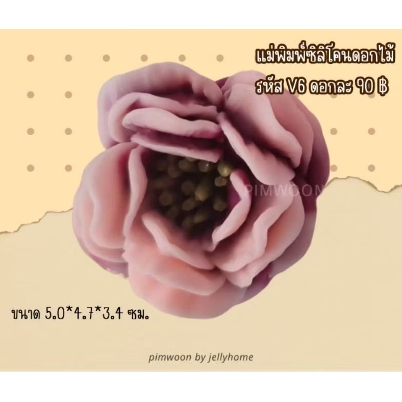 พิมพ์วุ้นดอกไม้ V6