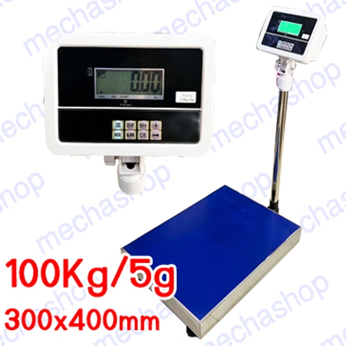 เครื่องชั่งดิจิตอลแบบตั้งพื้น 100kg ความละเอียด5g แท่นขนาด300x400mm มีความแม่นยำสูง แข็งแรง ทนทาน