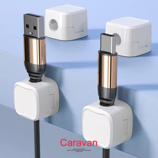 Caravan Crew (3ชิ้น) Wire Organizer ที่เก็บสายไฟ ที่จัดระเบียบสายเคเบิล ซิลิโคนนิ่ม คลิปหนีบสายเคเบิล เมาส์