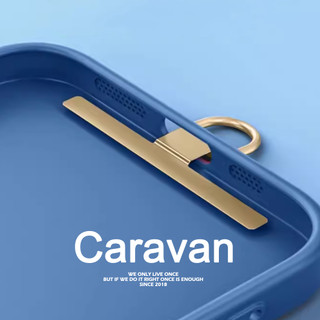 Caravan Crew Full metal lanyard clip back stickers Lanyard Scout สายคล้องคอ