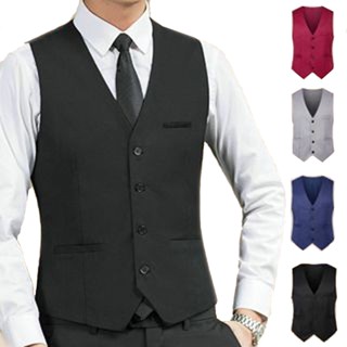 เสื้อกั๊กผู้ชายเสื้อกั๊กหลายกระเป๋า คุณภาพดีกระเป๋าเก็บของ ท…